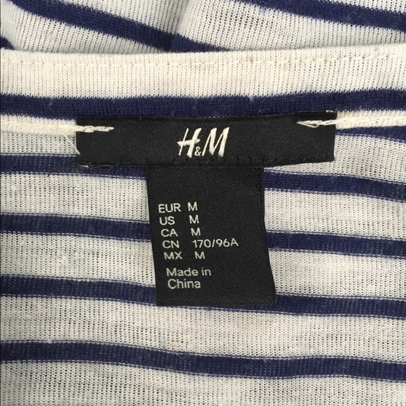 H&M Cream Knit Top with Navy Blue Stripes - Picture 10 of 13